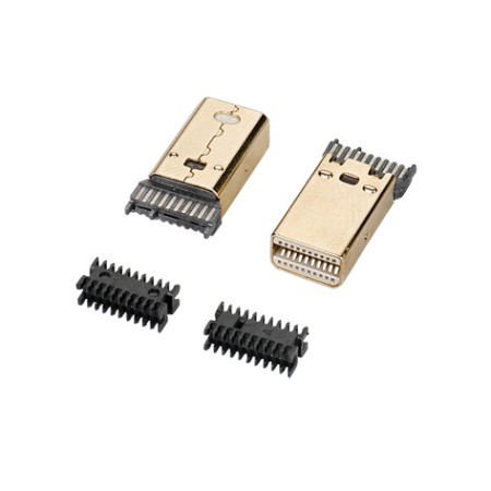 C23021 MINI DP公頭兩柱加錫帶線(xiàn)夾